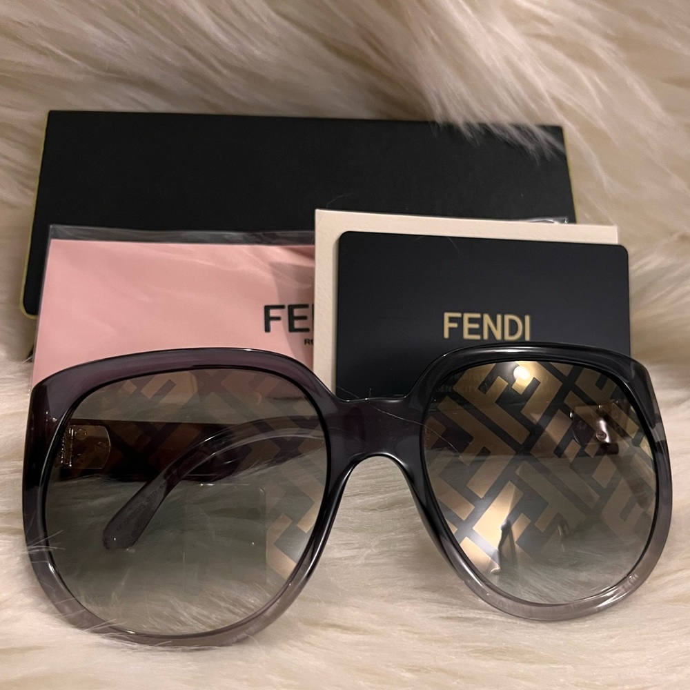 Authentic Fendi All-Over Logo Sunglasses